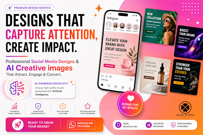 design ai powered social media posts and ad creatives