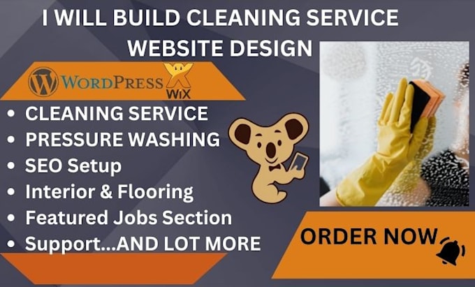 design house cleaning, booking koala, cleaning company website with bookingkoala