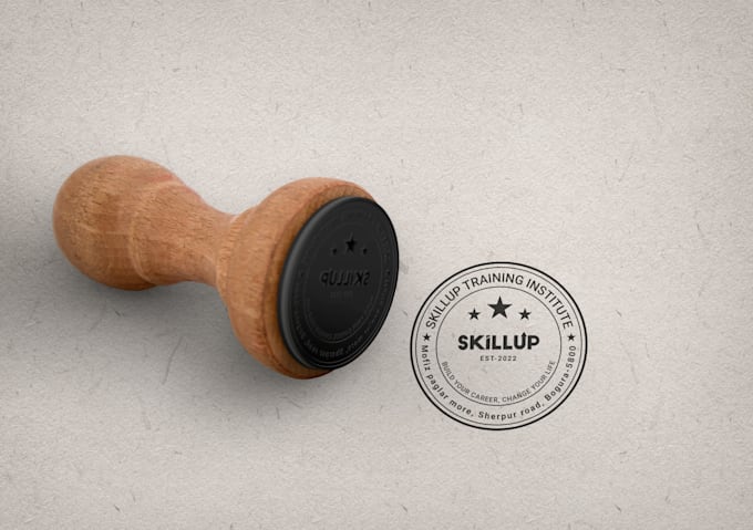 do circle stamp badge seal logo design
