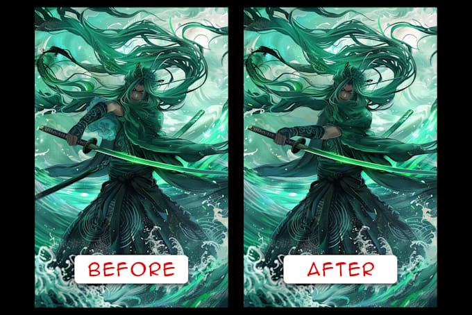 fix and paint over your ai art illustration