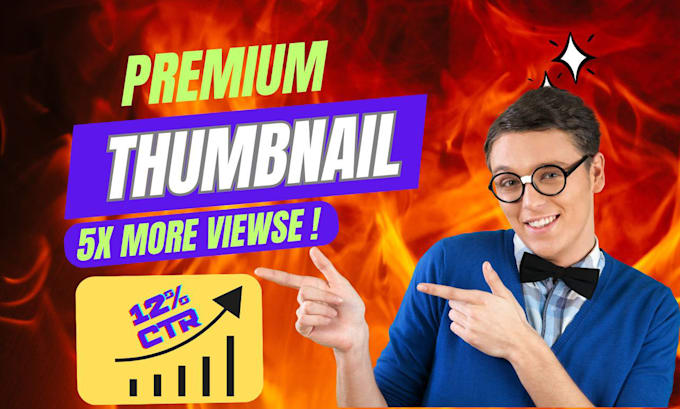 create amazing eye catching youtube thumbnail