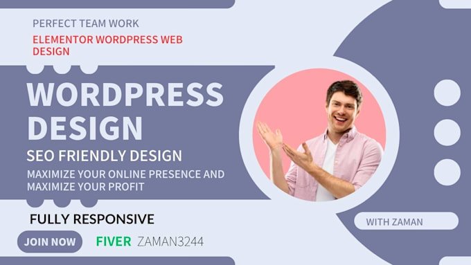 design wordpress website with elementor and design woocomerce wordpress website