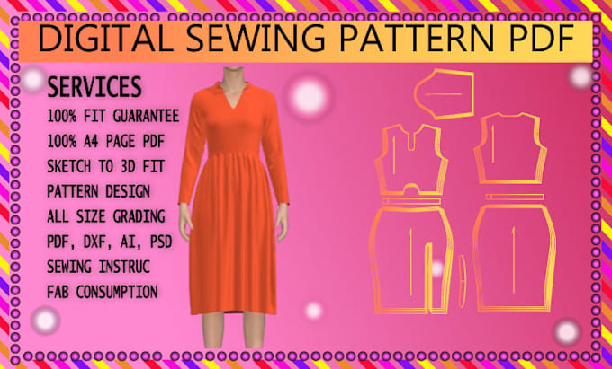 create digital sewing pattern professionally