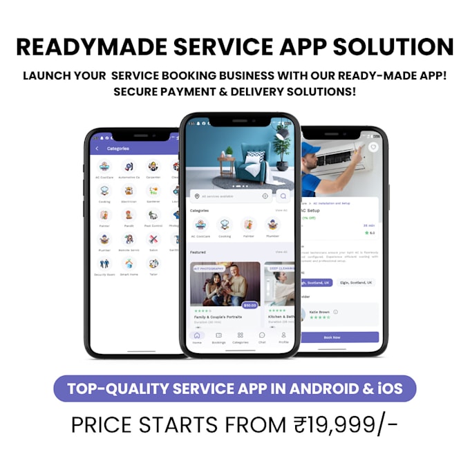 make sevrice booking app