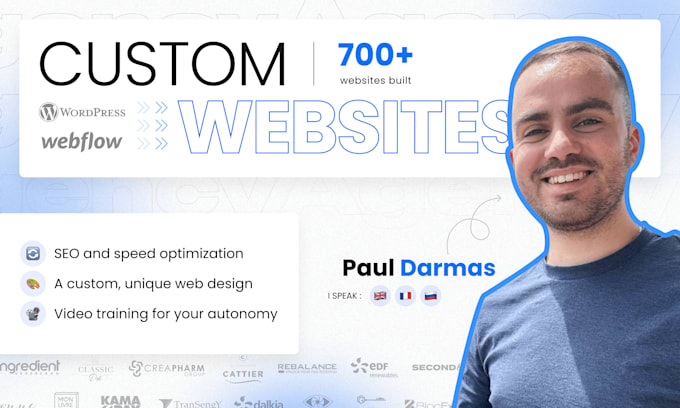 I will design and develop an outstanding website