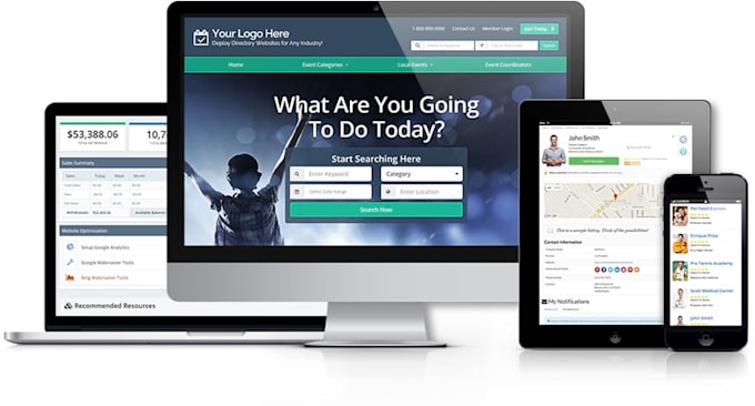 build and design a responsive brilliant directory website