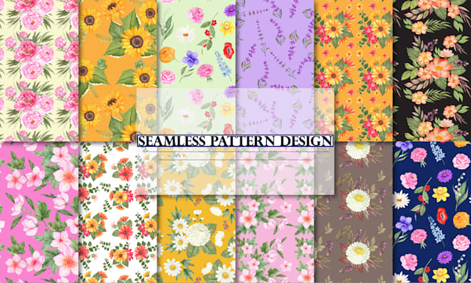 do watercolor floral seamless pattern for textile or any print