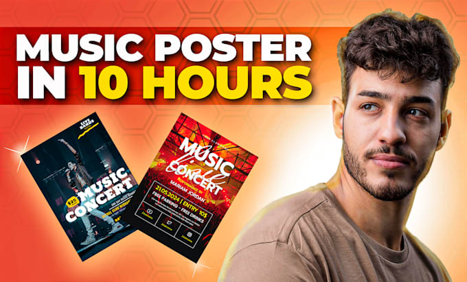 design amazing music and concert poster for your event