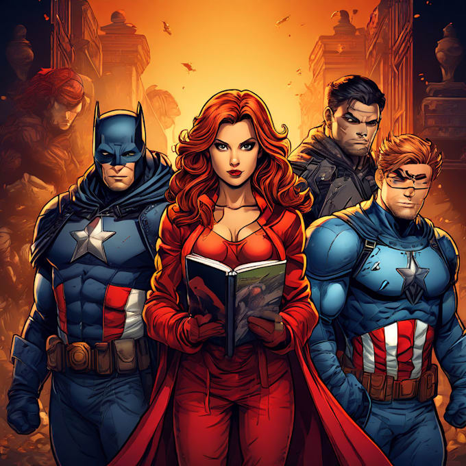 design characters and comic books