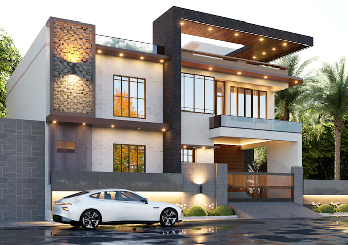 create realistic 3d house rendering, model and walkthrough animation