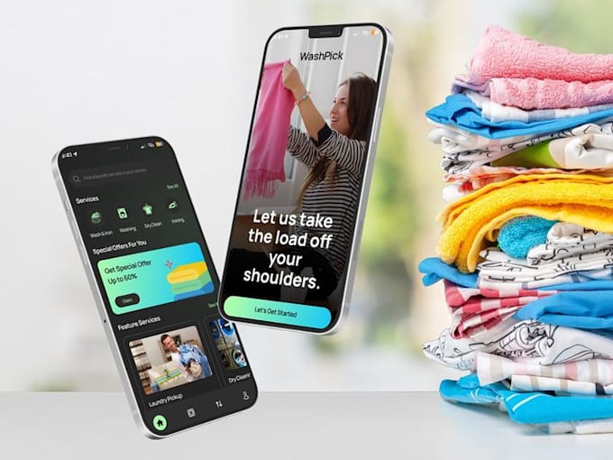 develop dry cleaning app, laundry website, laundry app, laundry marketplace app