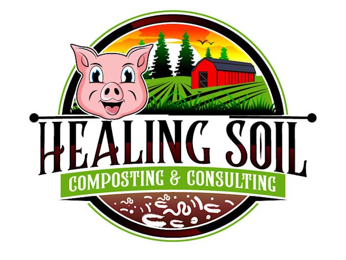 design a unique pig farm logo for your business