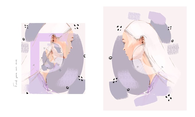draw creative editorial illustrations