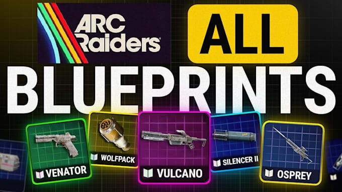 drop blueprints, guns and items in arc raiders