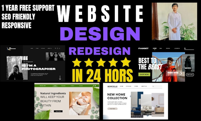 design topnotch responsive website for attractive buisness