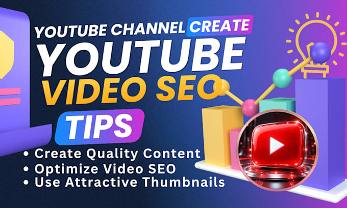 create, setup and SEO optimize your youtube channel and videos for fast growth
