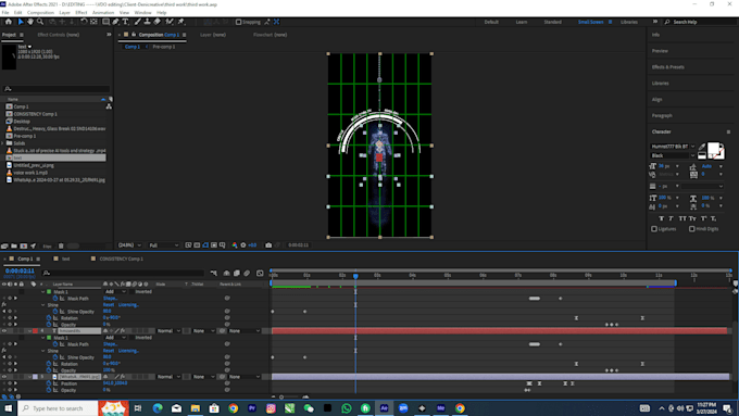 create minimal animation like dan koe