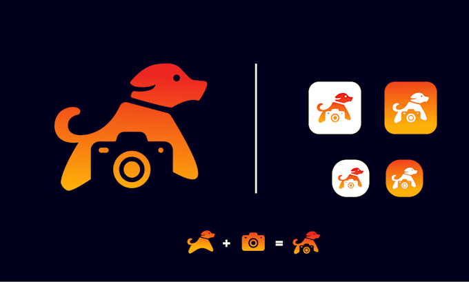 do modern mobile app logo or icon