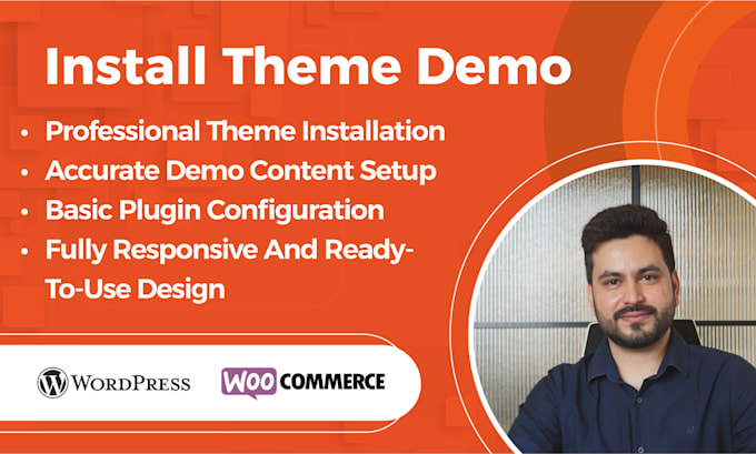 install wordpress theme and setup demo