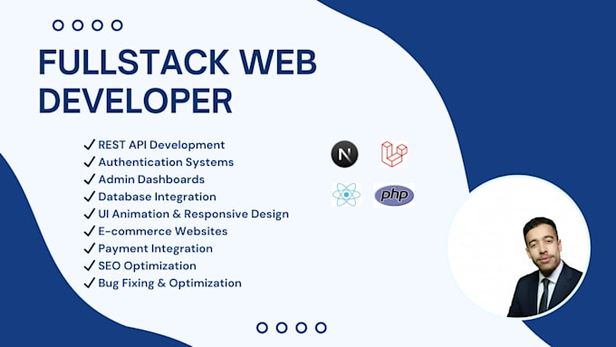 develop a modern fullstack website with laravel and nextjs