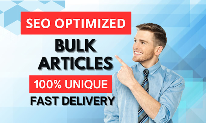 write unique, SEO bulk articles and blog posts for tech, pet, travel