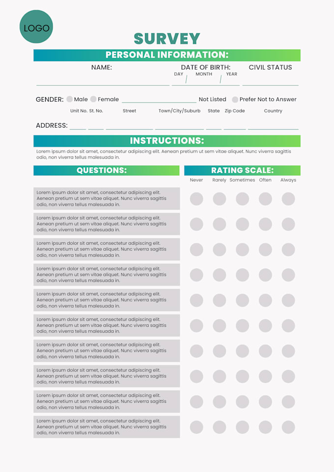 Make any client intake form template for your business by Kodcd7 | Fiverr