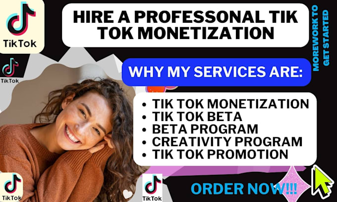 Create and setup tik tok account beta program of monetization for all ...