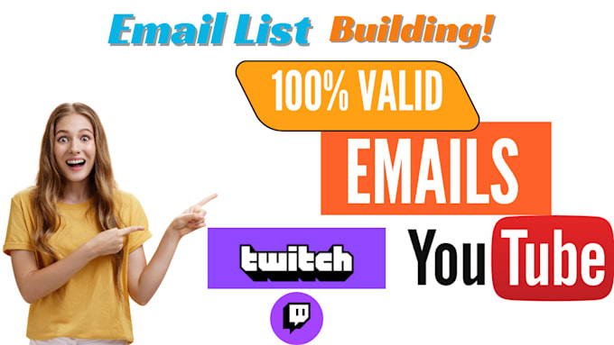 find valid emails from youtube or twitch channels