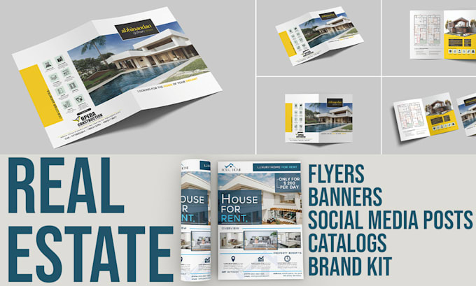 design real estate posts and banners