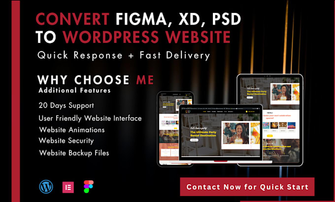 convert figma to wordpress website design using elementor