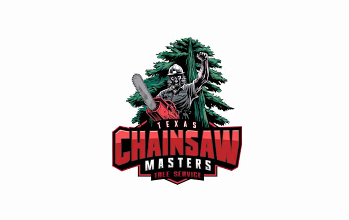 custom modern tree service logo or icon design service