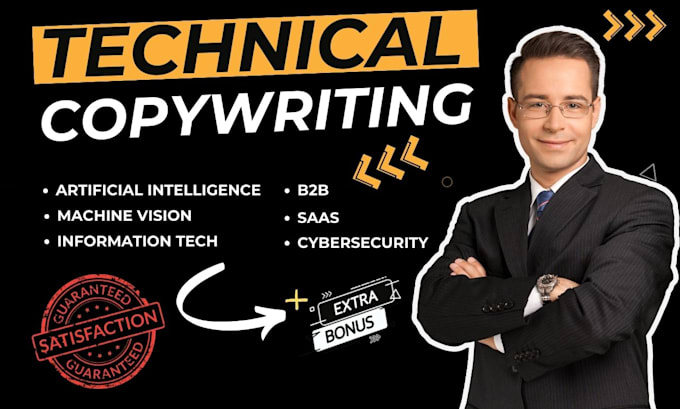 Do technical writing on cyber security, machine learning or b2b and ...