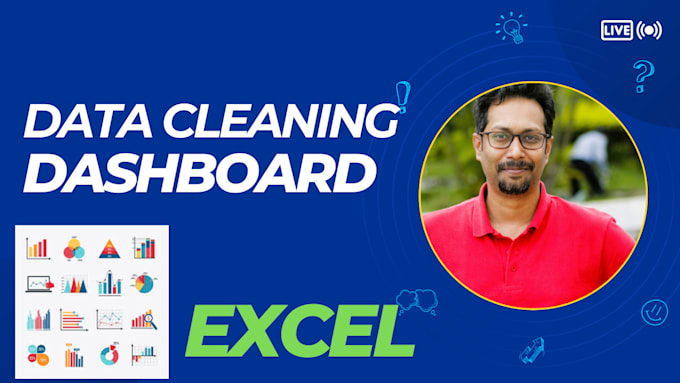 Data cleaning in excel and create dashboard by Techtalk2021 | Fiverr