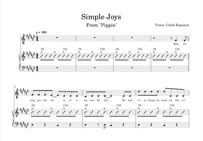 transpose your sheet music