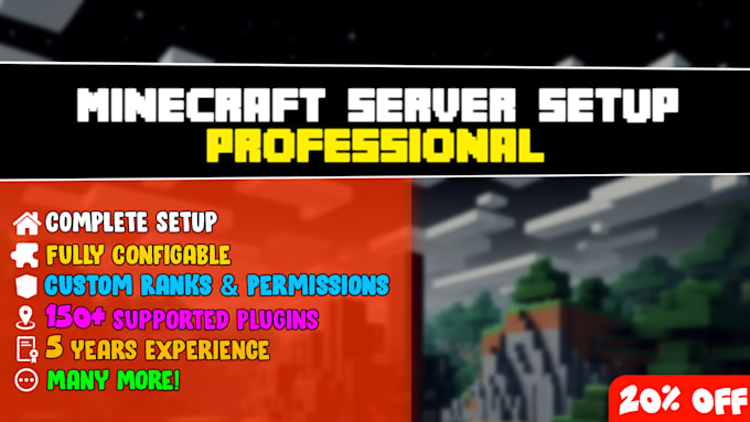 Make a professional minecraft server by Ayushisback | Fiverr