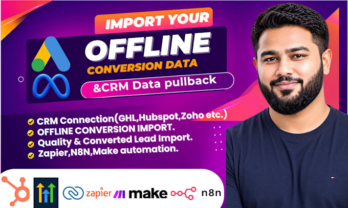 setup,fix google ads offline conversion tracking with CRM, sheets, hubspot, ghl