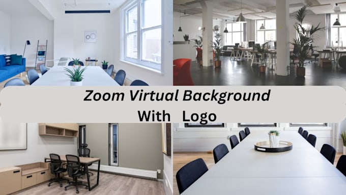 design zoom virtual background with your logo