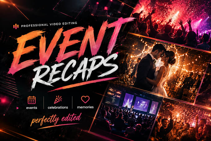 edit party recap and event videos professionally