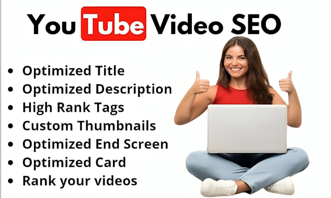 do youtube video SEO for top ranking optimization logo, art, and channel growth