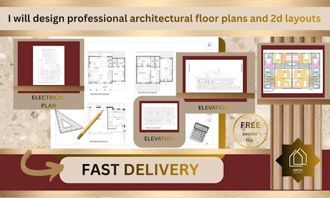 design professional architectural floor plans and 2d layouts