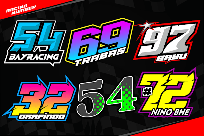 create amazing racing number