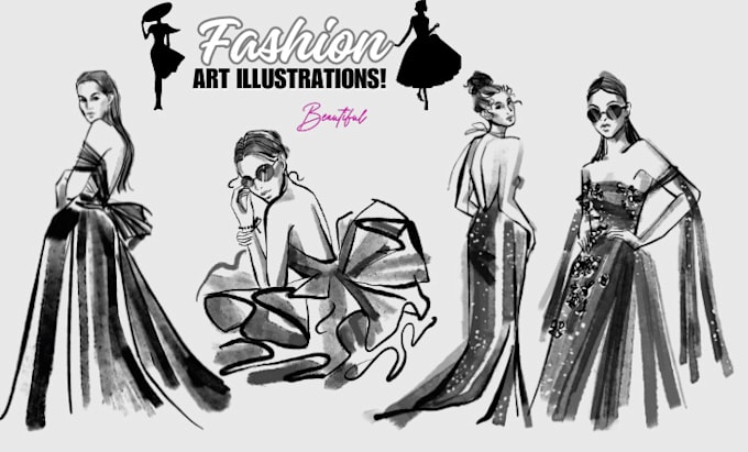 Do digital illustrations for fashion designing by Galwaygirl963 | Fiverr