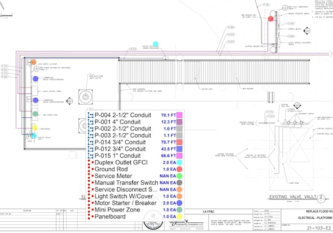 provide mep takeoffs and construction cost estimation