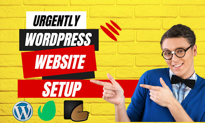 setup modern wordpress website design or blog design