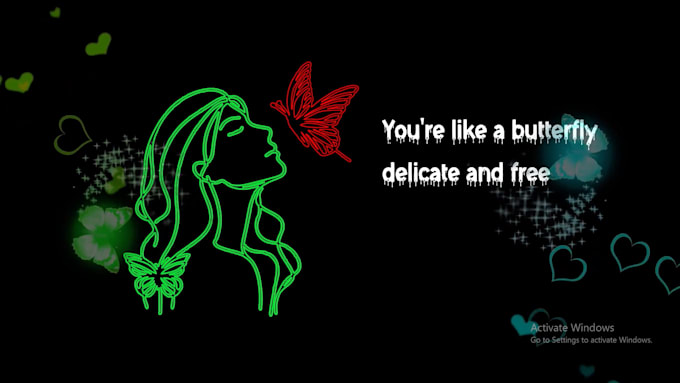 create animated lyric video for your song