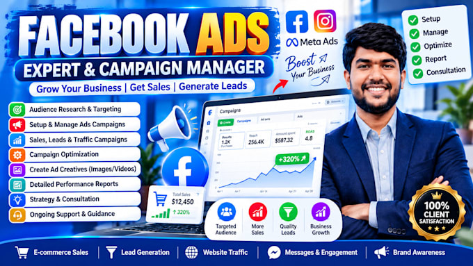set up and manage facebook ads campaigns