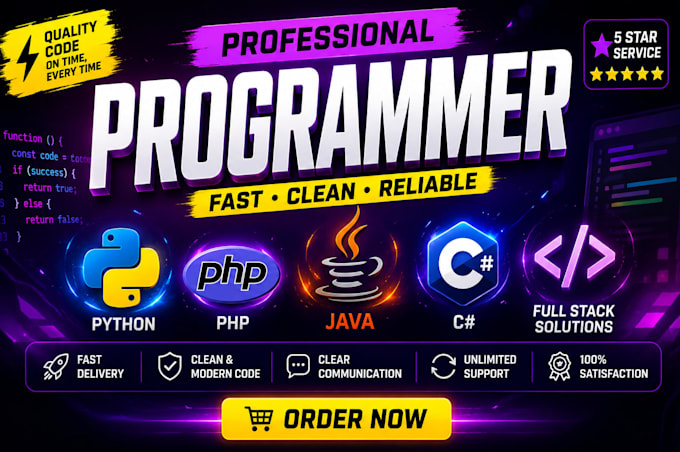 work as developer in react, vue, dot net, java, c sharp