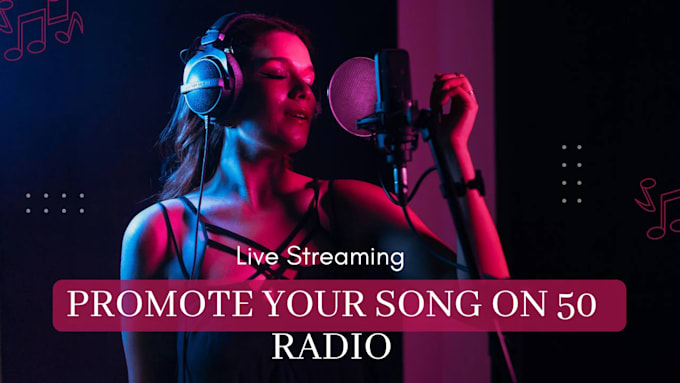 promote and play your song on our 50 popular radio stations in the USA