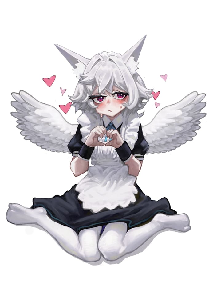 draw your character in maid uniform