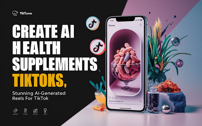 create ai health supplements instagram reels, tiktoks,